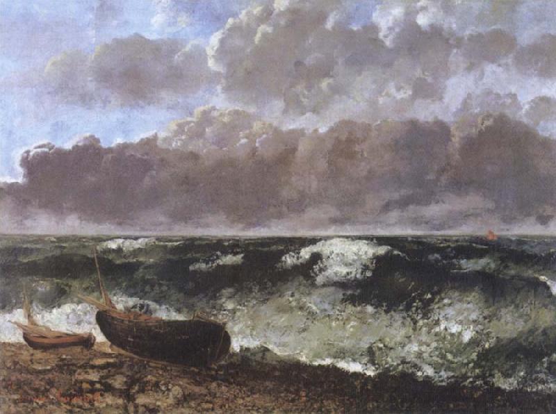 Gustave Courbet The Stormy Sea oil painting picture